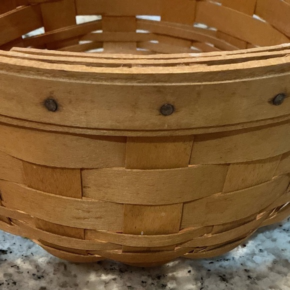 Set of Two 1997 Longaberger Button Handwoven Baskets - Picture 6 of 7